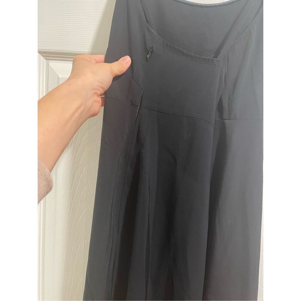 Everlane Women's Black Scoop Neck Sleeveless Fit and Flare Midi Dress Size 4 - Picture 6 of 8